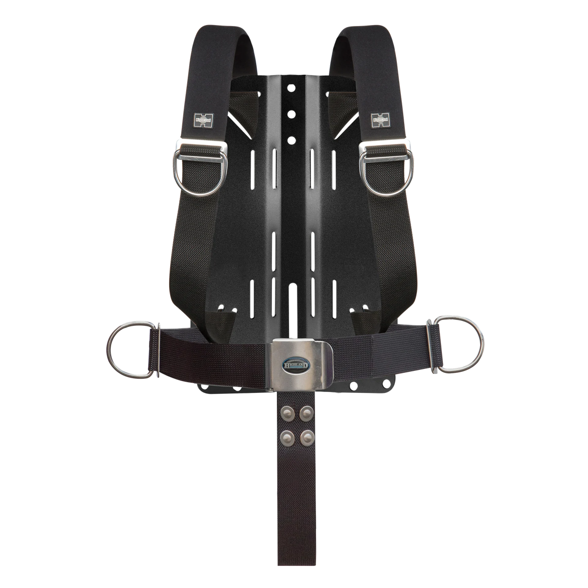 Highland Tec/Rec Harness with Backplate — Aluminum