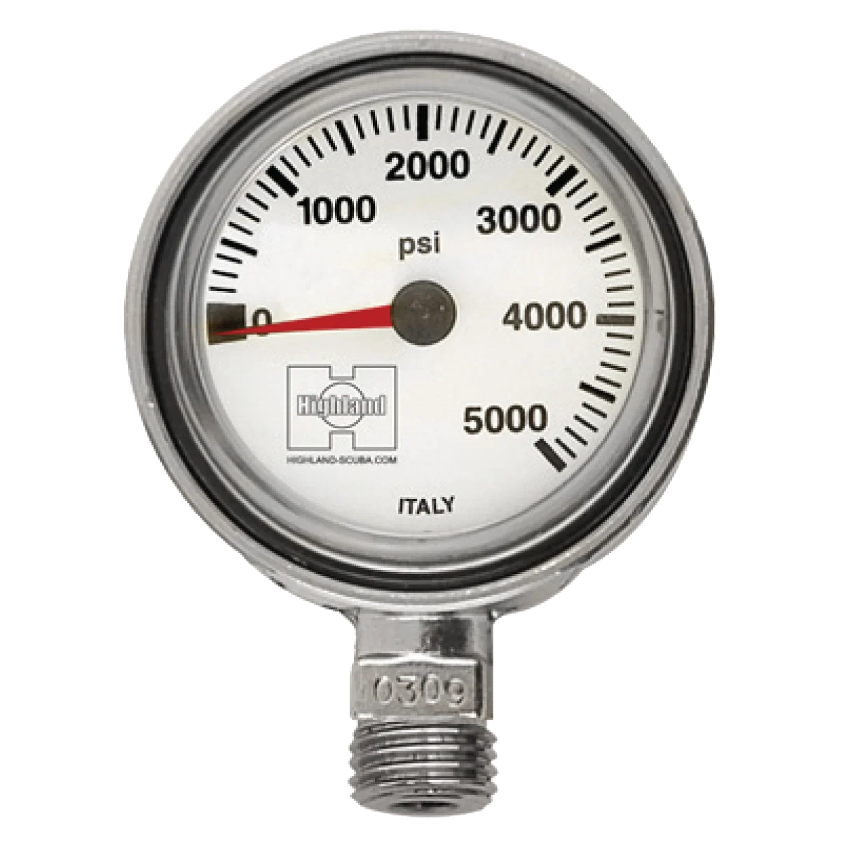 Highland Thin-Line Pressure Gauge — Imperial
