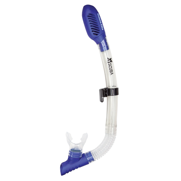 XS Scuba Sedona Elite Dry Snorkel — Blue Ice
