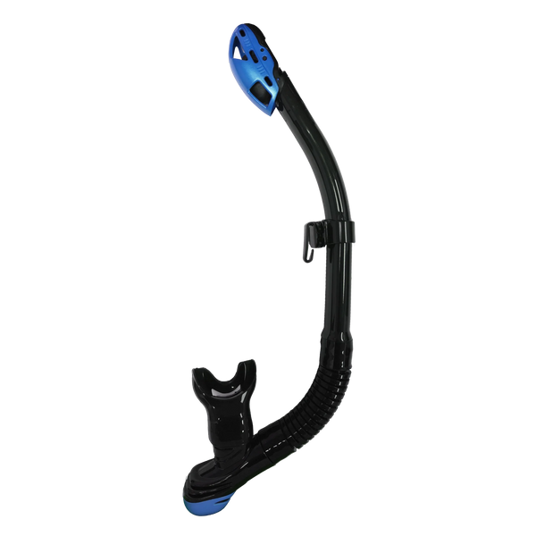 XS Scuba Passage Dry Snorkel — Black silicone / Blue Ice