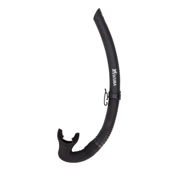 XS Scuba FLO Snorkel — Black silicone