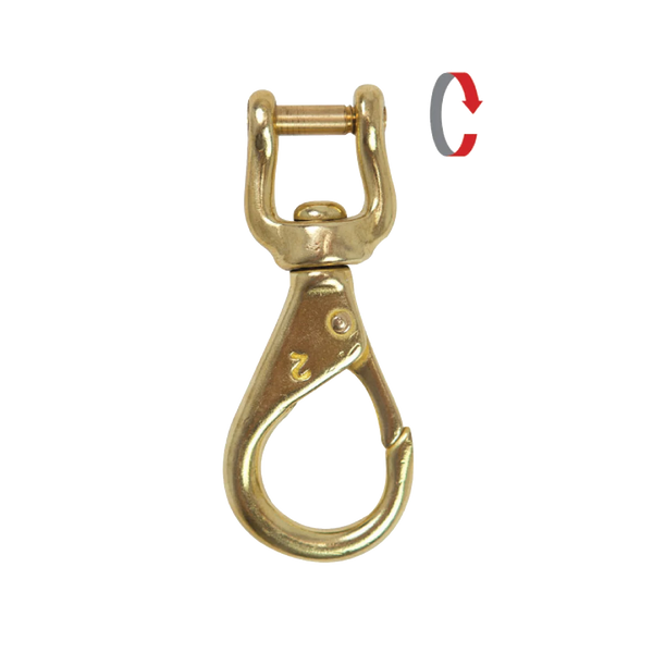 Highland Brass Shackle Snap Hook, Standard