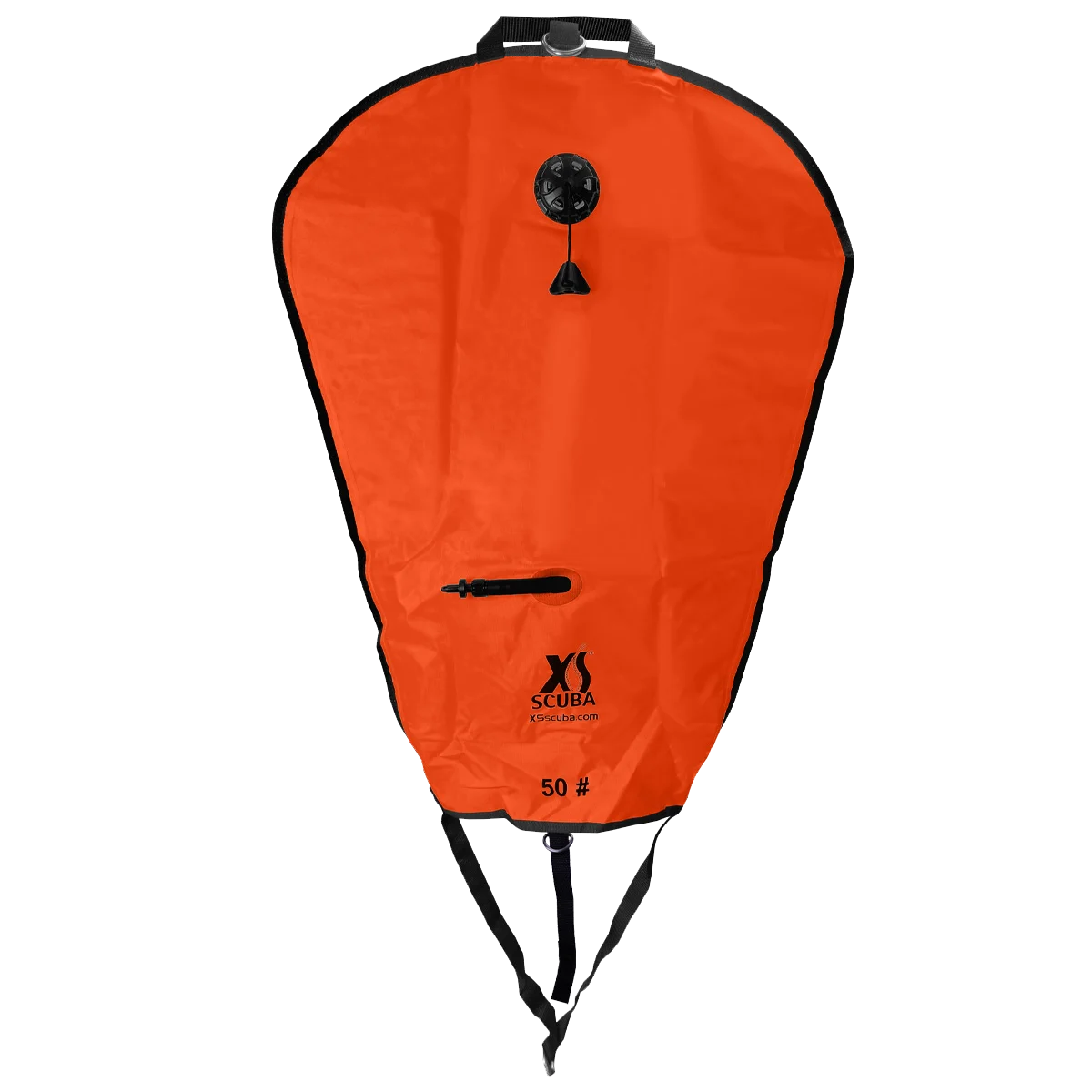 XS Scuba Deluxe 50 lb Lift Bag, Orange