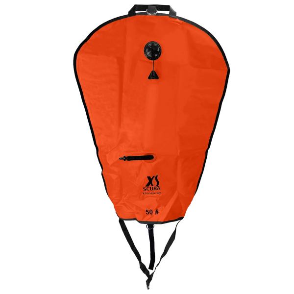 XS Scuba Deluxe 50 lb Lift Bag, Orange