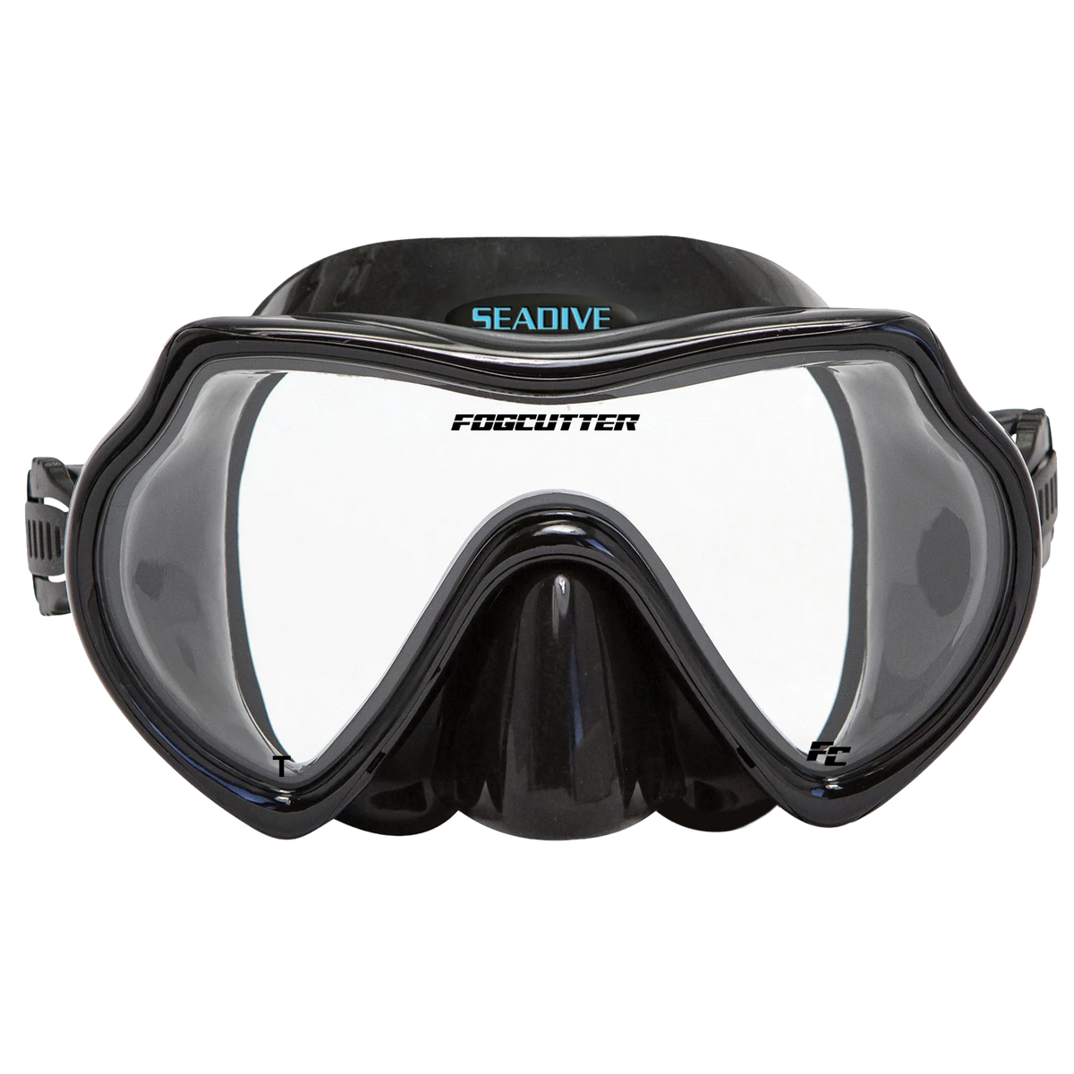 SeaDive Eagleye FogCutter Mask, Black silicone