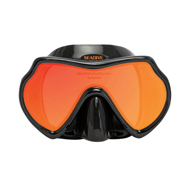 SeaDive Eagleye RayBlocker-HD Mask, Black silicone