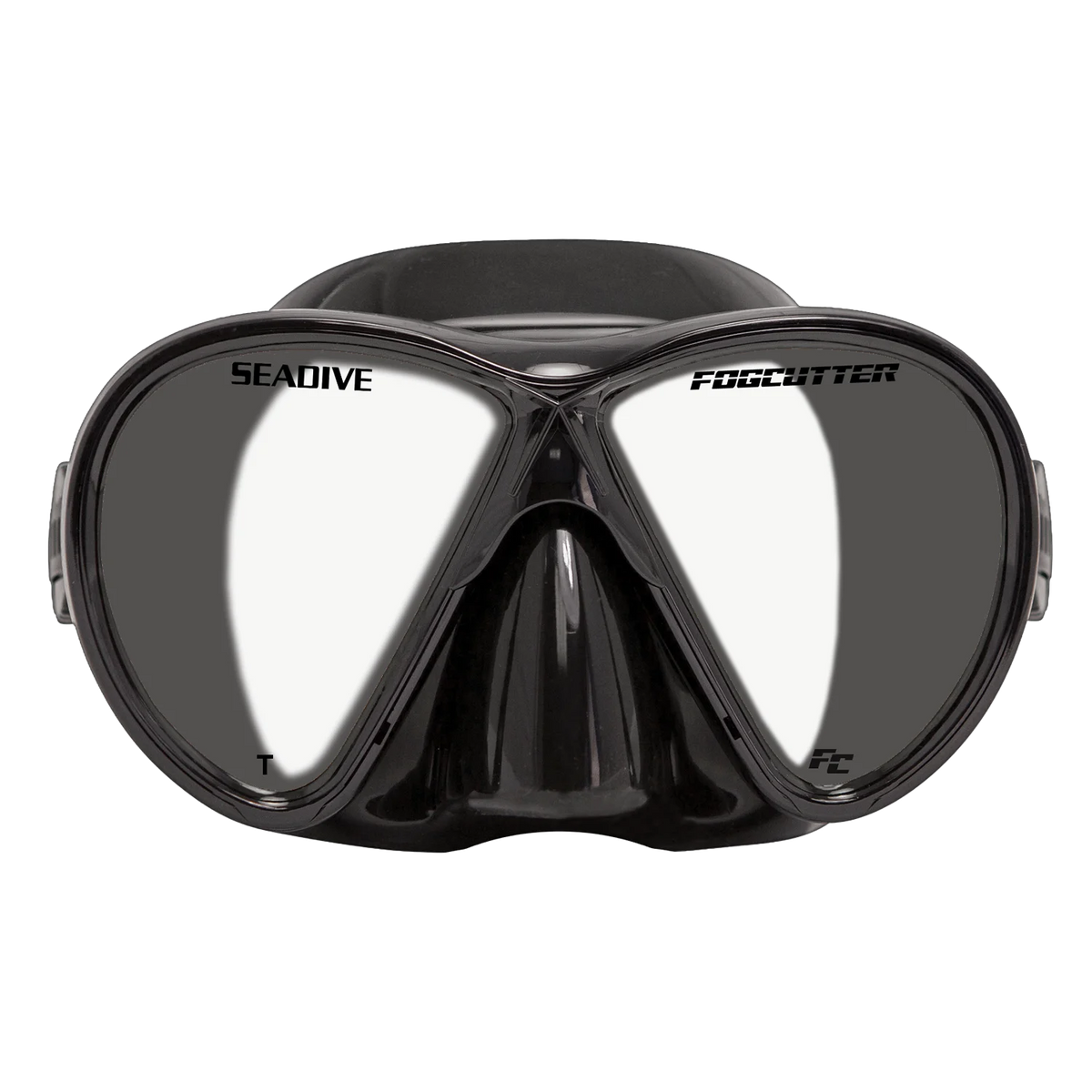 SeaDive EyeMax FogCutter Mask, Black silicone