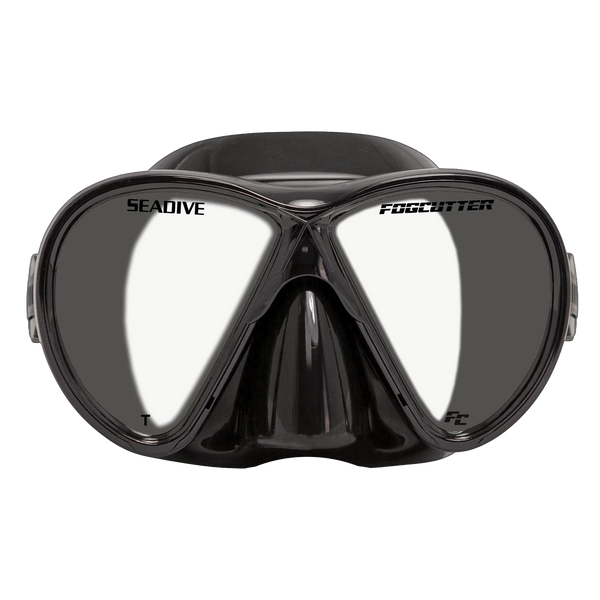 SeaDive EyeMax FogCutter Mask, Black silicone