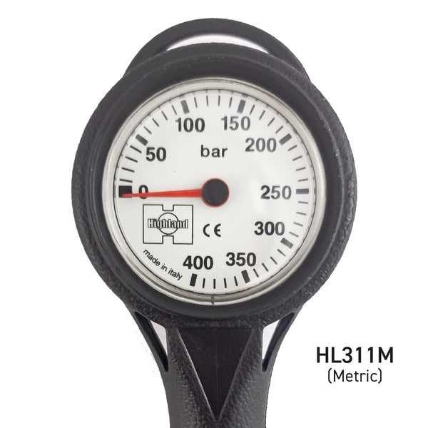 Highland Highland Thin-Line SPG with Miflex Hose, Metric / bar
