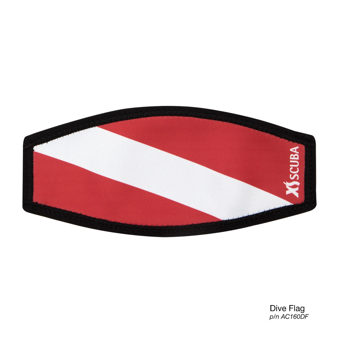 XS Scuba Neoprene Mask Strap Pad, Dive flag