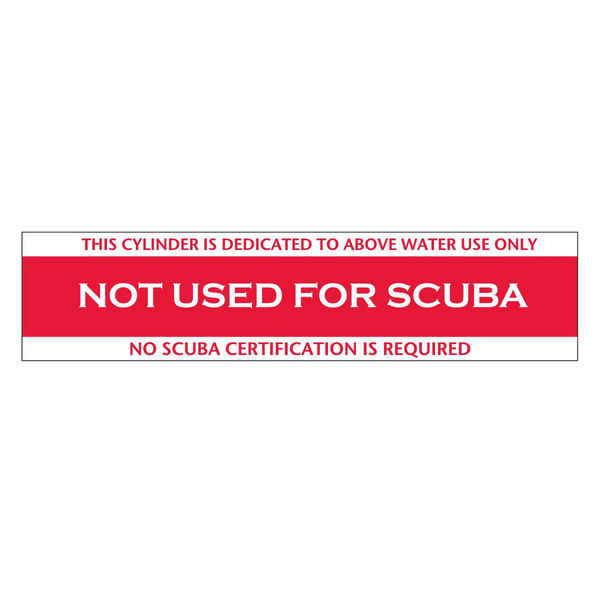 XS Scuba Not for Scuba Sticker, Standard