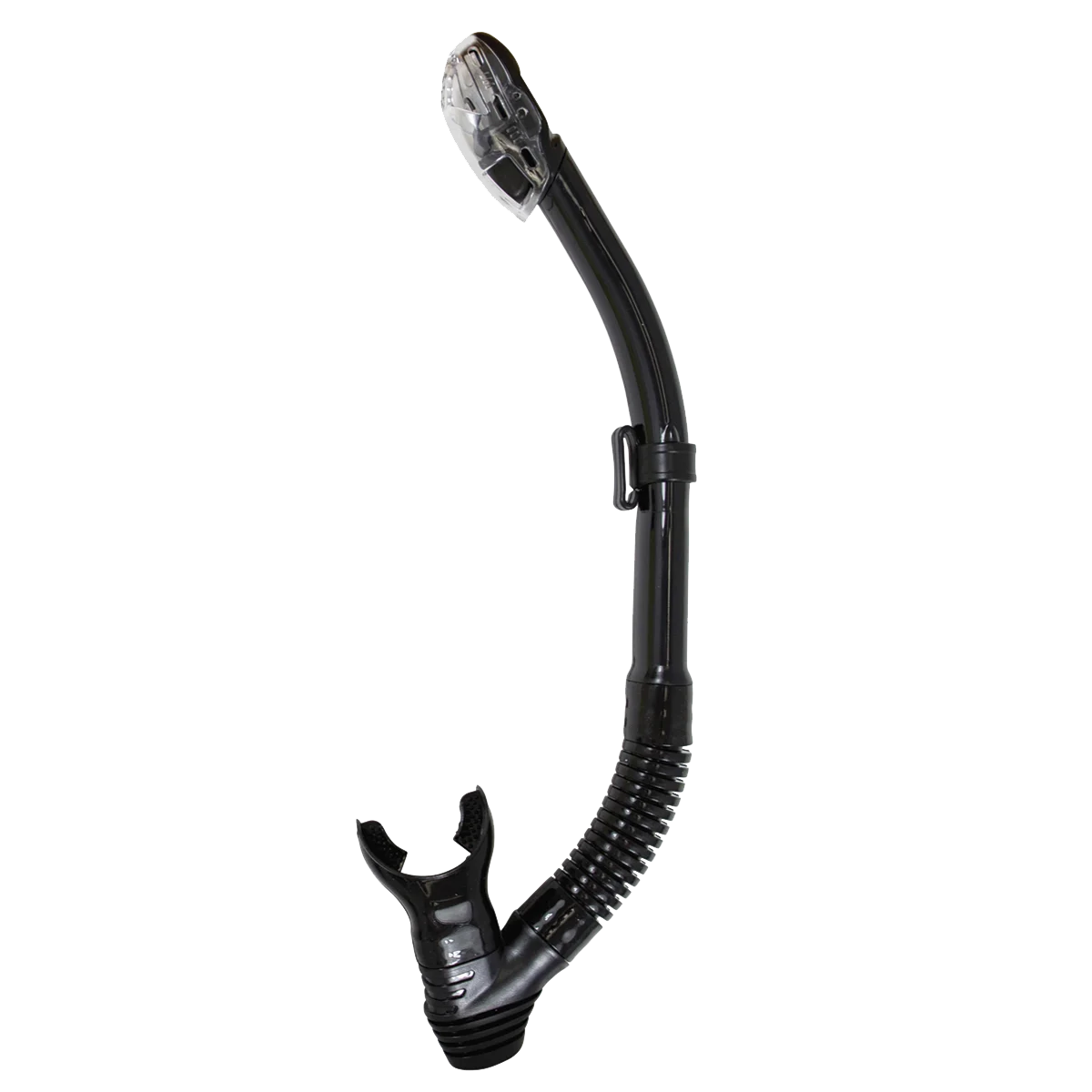 Oceanways Oceanways Dry Snorkel, Black silicone
