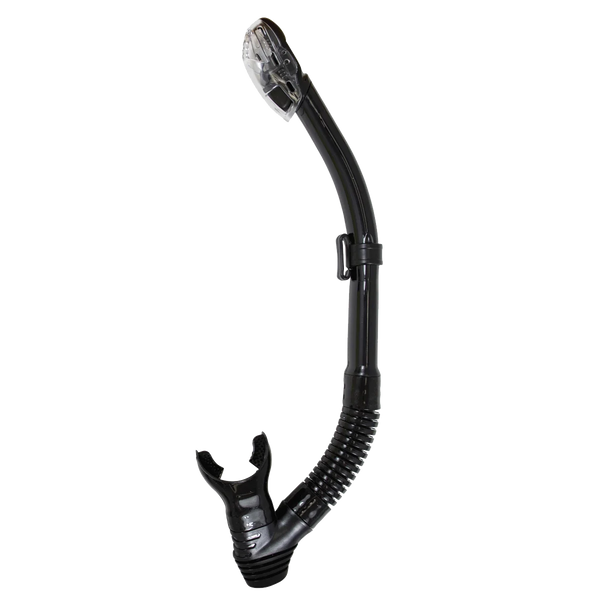 Oceanways Oceanways Dry Snorkel, Black silicone