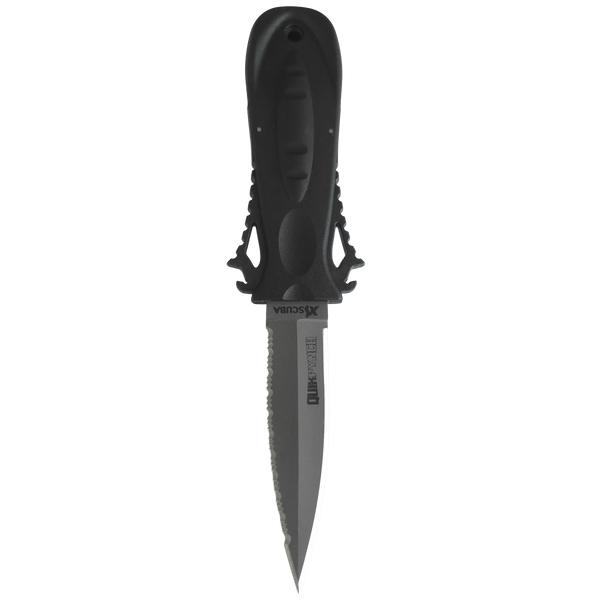 XS Scuba QuikPynch Spear Tip Knife, Gray