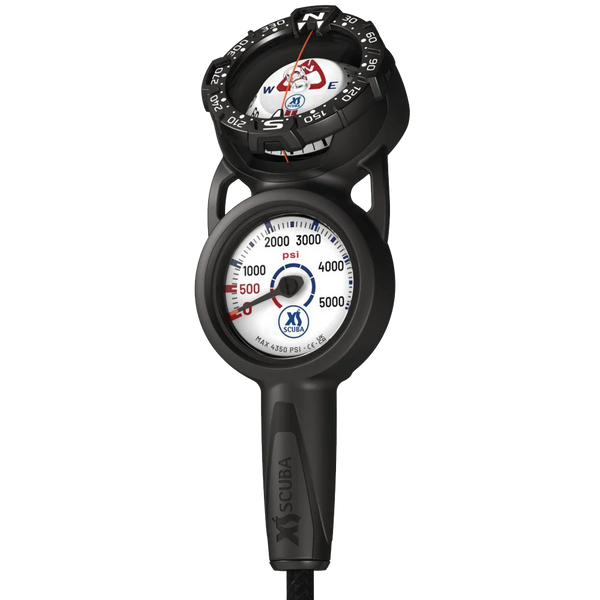 XS Scuba QuikVu Pressure & Compass Console — Imperial