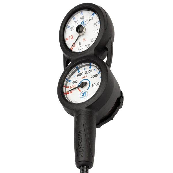 XS Scuba QuikVu Three-Gauge Console — Imperial