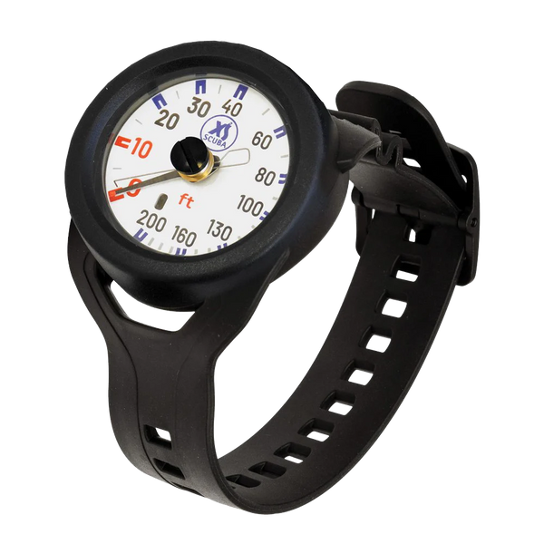 XS Scuba QuikVu Wrist Depth Gauge — Imperial