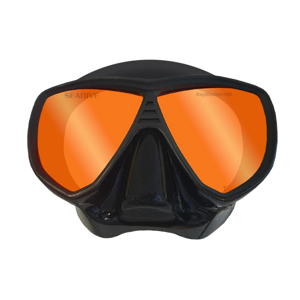 SeaDive SeaScape RayBlocker-HD Mask, Black silicone