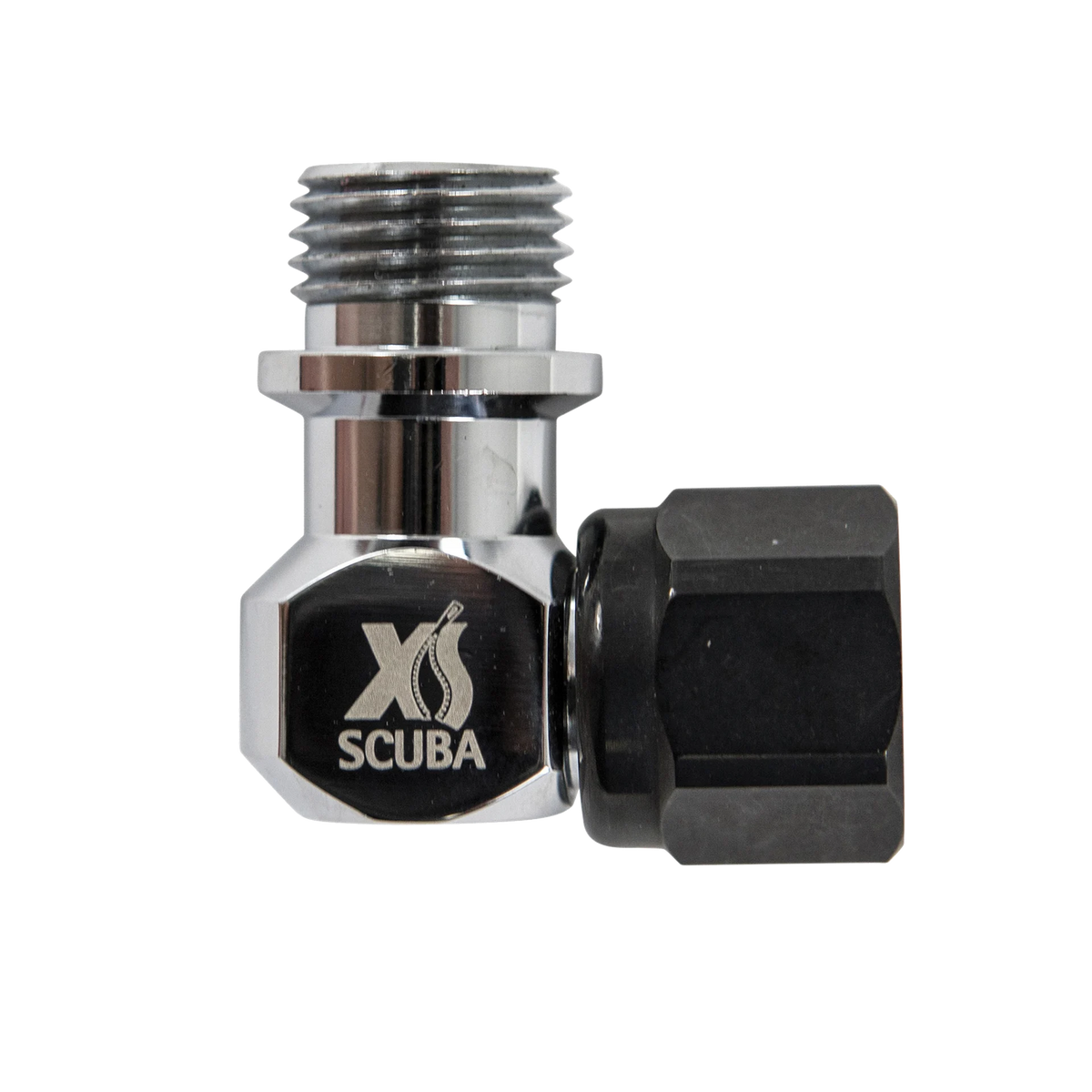 XS Scuba Second-Stage Angle Adapter, 90 degrees