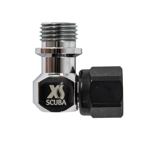 XS Scuba Second-Stage Angle Adapter, 90 degrees