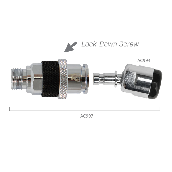 XS Scuba Second-Stage Quick Disconnect with Swivel, Standard
