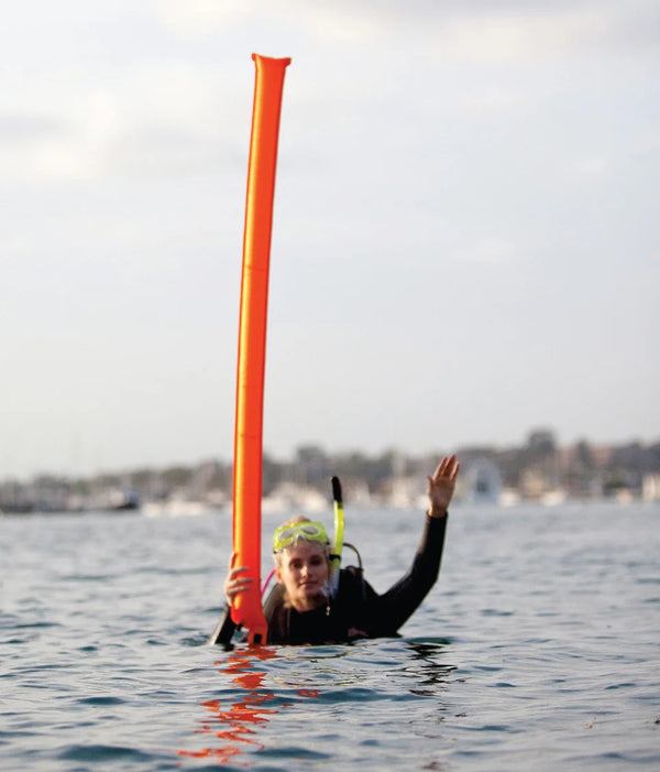 XS Scuba Six-Foot Safety Tube, Orange