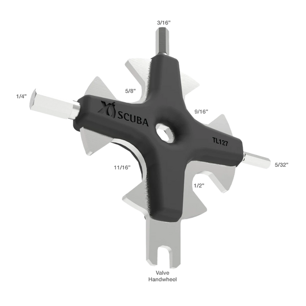 XS Scuba Stainless Star Tool, Standard