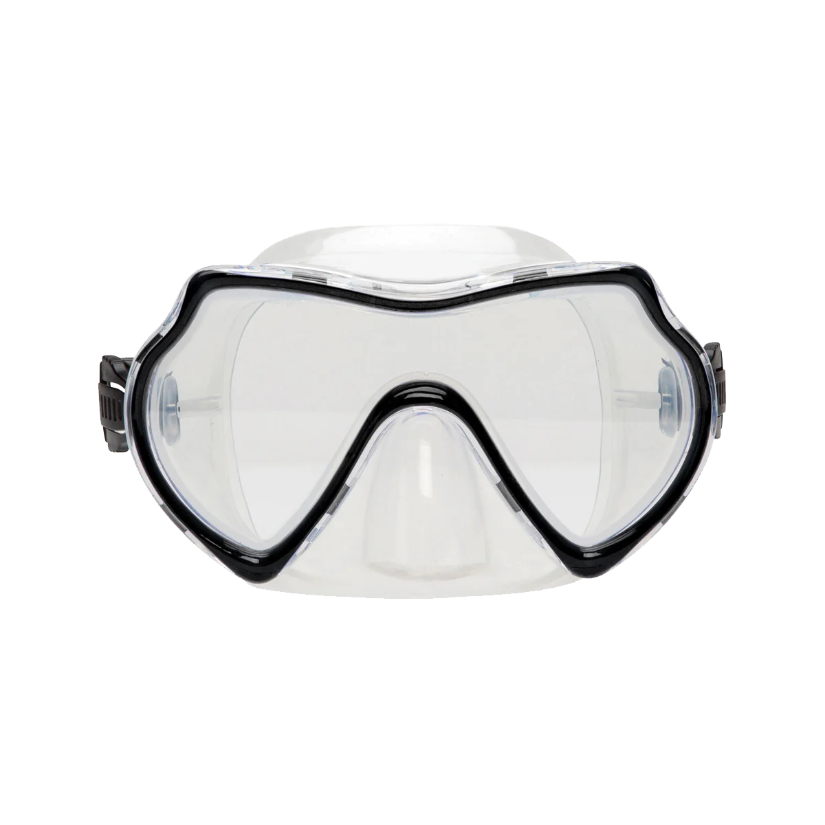 Oceanways SuperView SLX Mask, Black frame / Polybag